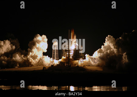 11. März 2008 Start des Space Shuttle Endeavour Stockfoto