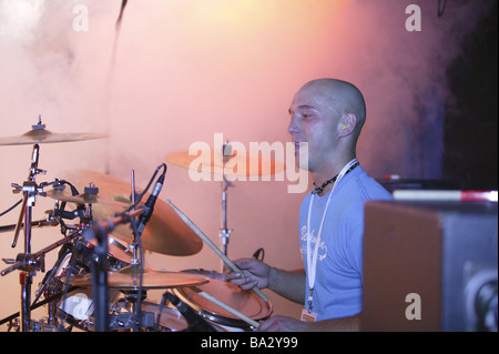 Konzert Reggae-Band "Jahcoustix" Idee Trommler Detail nicht frei für Tourismus Musik Festival Open Air Musiker Künstler reggae Stockfoto