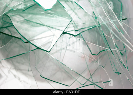 Shattered Glass Stockfoto