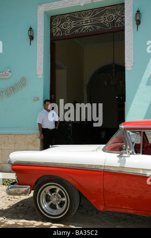 Trindad Kuba An amerikanischen 1950 s Auto März 2009 Stockfoto