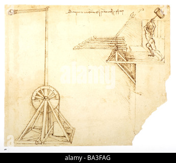 Da Vinci Katapult Stockfotografie - Alamy