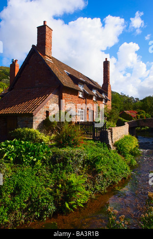 Lastesel Brücke Allerford Somerset England Stockfoto