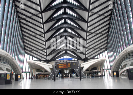 TGV-Bahnhof, Flughafen Saint-Exupery, Lyon Satolas, Frankreich Stockfoto