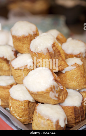 Ölige Tofu Stockfoto