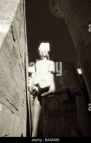 Statue im Akh-Toulon, Festival Hall of Thutmosis III, Karnak Tempel Luxor Ägypten Stockfoto