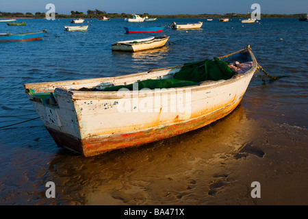 Angelboot/Fischerboot, El Rompido, Spanien Stockfoto