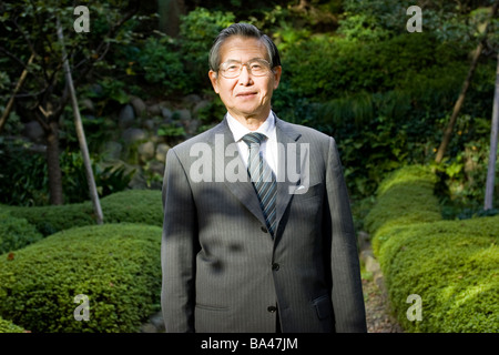 Alberto Fujimori, ehemaliger Präsident der Republik Peru in Tokio Stockfoto