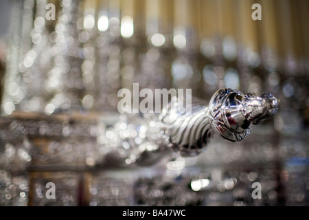 Detail aus einem silbernen Schwimmer verwendet für Oster-Prozessionen Omnium Sanctorum Kirche von Sevilla autonomen Gemeinschaft Stockfoto