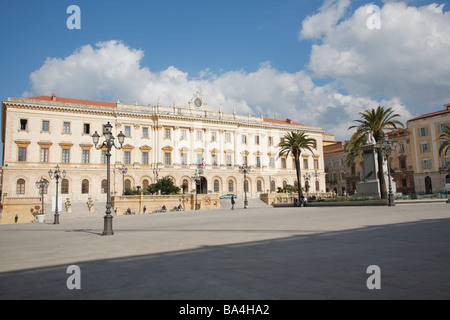 Piazza Italia, Sassari, Sardinien, Italien Stockfoto