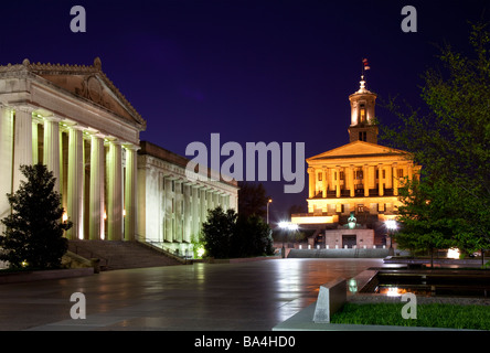 State Capitol und war Memorial Buildings Nashville, Tennessee, USA Stockfoto