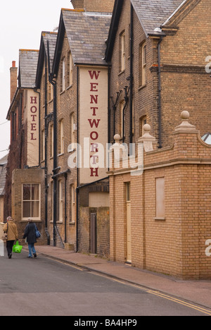 Die Rückseite des Wentworth Hotels in Aldeburgh, Suffolk, Uk Stockfoto