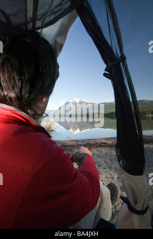 Campingplatz am See Wenatchee - Staatspark Lake Wenatchee, Washington Stockfoto