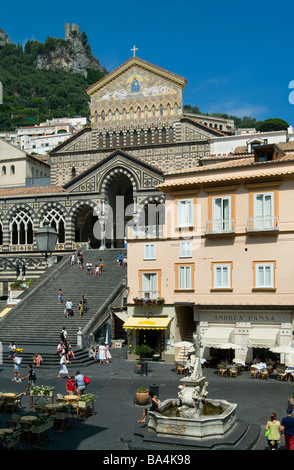 Kathedrale von Saint Andrea, Amalfi, Salerno, Kampanien, Italien Stockfoto