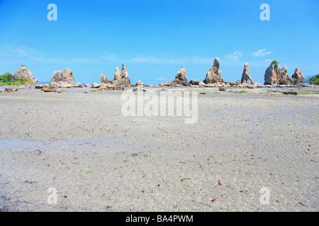 Seltsam geformte Felsen in Wakayama Präfektur, Japan Stockfoto