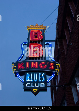 BB King s Blues Club Leuchtreklame Stockfoto