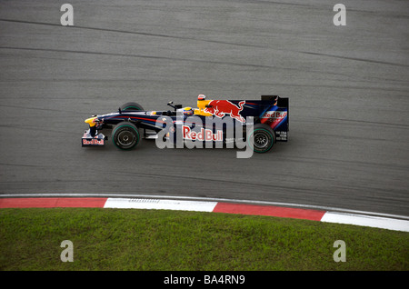 Red Bull Racing Pilot Mark Webber Australien steuert sein Auto während der dritten Training vor der 2009 Fia Formula One Stockfoto