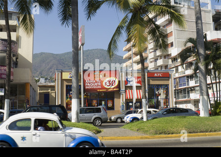 American Business, Kentucky Fried Chicken, Franchise in Acapulco Mexiko Stockfoto