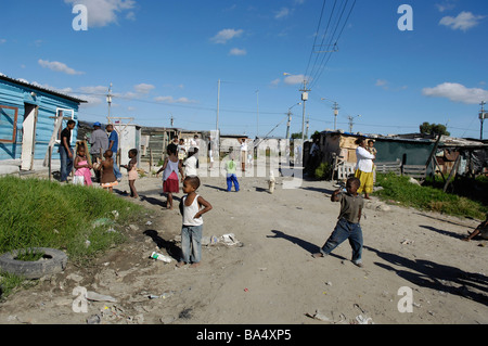 Township Gugulethu, Kapstadt, Südafrika Stockfoto