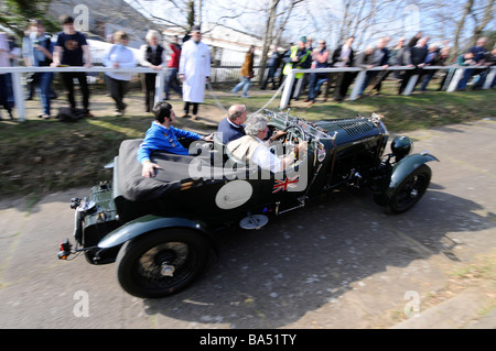 Brooklands Test Hill Centenary Event 22 03 2009 Bentley 4 5 Liter Le Mans 1929 Stockfoto