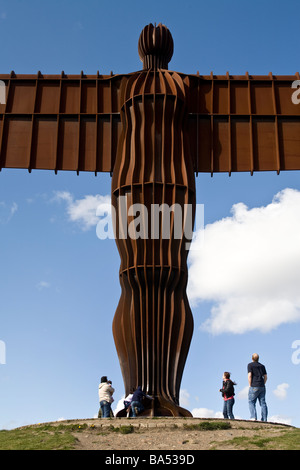 Der Engel der Norden Skulptur in Gateshead, Tyne & Verschleiß Stockfoto