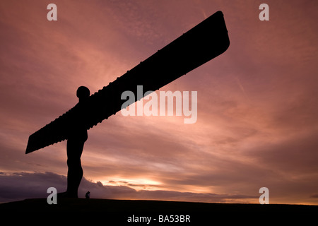 Der Engel der Norden Skulptur in Gateshead, Tyne & Verschleiß Stockfoto