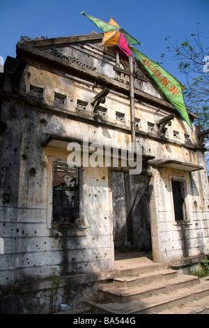 Lange Hung Church ist eine nationale Reliquie in der Stadt von Quang Tri-Vietnam Stockfoto