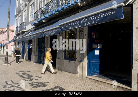 "Pasteis de Belém" Coffee-Shop in Lissabon Stockfoto