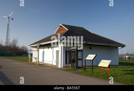 Eingang zum Kinnego Marina und Campingplatz County Armagh Nordirland Vereinigtes Königreich Stockfoto