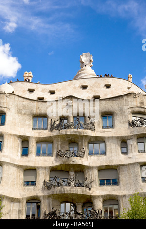 La Pedrera Passeig de Gracia Barcelona Catalunya Spanien Stockfoto