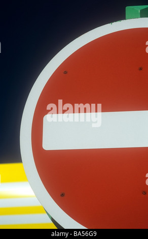 Foto von einem roten Stoppschild Stockfoto