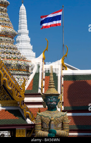 Details aus der Grand Palace Bangkok Stockfoto