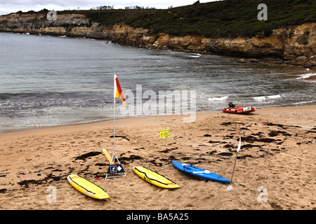 Surf Life Saving Rettungsgeräte am Strand Port Campbell Victoria Australien Stockfoto