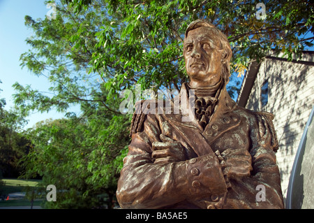 Statue von George Rogers Clark in Locust Grove in Louisville, Kentucky Stockfoto