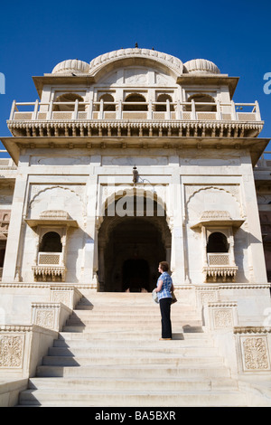 Shri Raj Ratan Bihari Mandir-Tempel, Bikaner, Rajasthan, Indien Stockfoto
