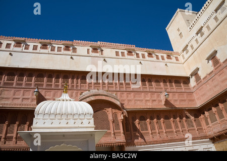 Junagarh Fort, Bikaner, Karan Mahal, Rajasthan, Indien Stockfoto