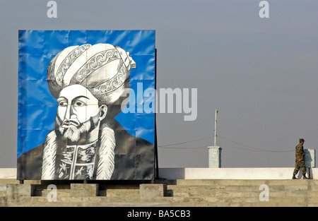 Afghan National Army Soldaten Wache während einer Loya Jirga oder große Versammlung im Ghazi-Stadion in Kabul-Afghanistan Stockfoto