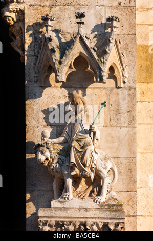 Residence Gargoyle Dom Dom Regensburg gotische Kathedrale St. Peter römisch-katholische Kirche Tier Heiligen Heiligen Figur Paradies Hölle deat Stockfoto