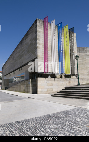 Centro Gallego de Arte Contemporaneo (CGAC) in Santiago De Compostela, Spanien. Von Alvaro Siza Vieira entworfen Stockfoto