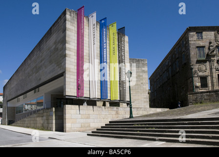 Centro Gallego de Arte Contemporaneo (CGAC) in Santiago De Compostela, Spanien. Von Alvaro Siza Vieira entworfen Stockfoto