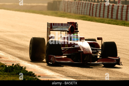 Felipe MASSA im Ferrari F60 Rennwagen während der Formel1 Tests Sitzungen im März 2009 Stockfoto