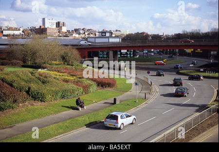 Hanley Stoke-on-Trent vom Festival Park Stockfoto