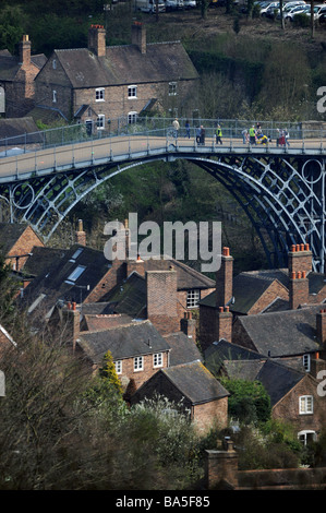 Luftbild von der Ironbridge in Telford Shropshire England Uk Stockfoto