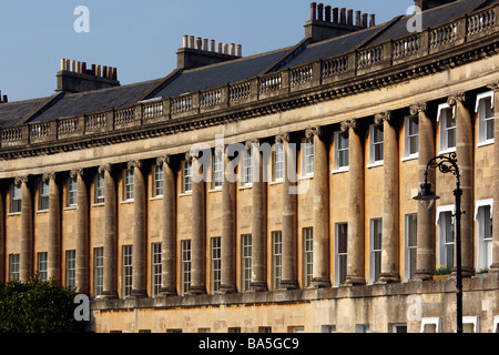 Der Halbmond in der Stadt Bath in Südwest-England Stockfoto