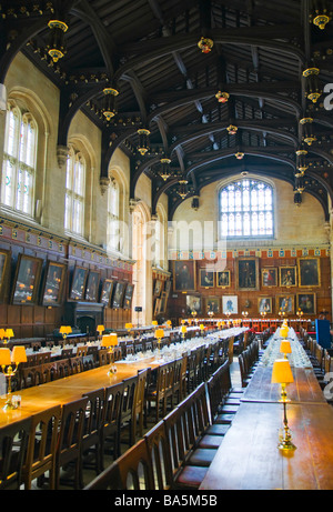 Oxford, England, Vereinigtes Königreich. Christ Church College-Speisesaal Stockfoto
