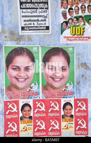 Indische Wahlplakaten, 2009 Stockfoto