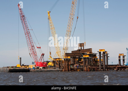 Korps der Ingenieure baut Surge Barriere um New Orleans zu schützen Stockfoto