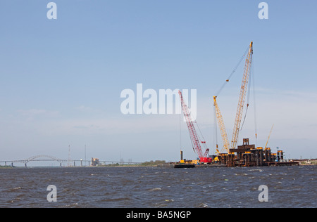 Korps der Ingenieure baut Surge Barriere um New Orleans zu schützen Stockfoto