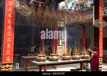 Quan Am Pagoda einen berühmten chinesischen Tempel in Cholon Bezirk von Ho-Chi-Minh-Stadt Vietnam Stockfoto