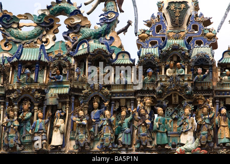 Detail des Quan Am Pagoda einen berühmten chinesischen Tempel in Cholon Bezirk von Ho-Chi-Minh-Stadt Vietnam Stockfoto