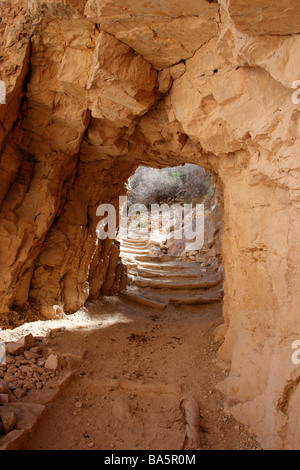 Fels-Tunnel auf der bright Angel Trail grand Canyon National Park südlich Felge Arizona usa Stockfoto